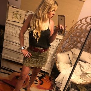 Free people lace miniskirt